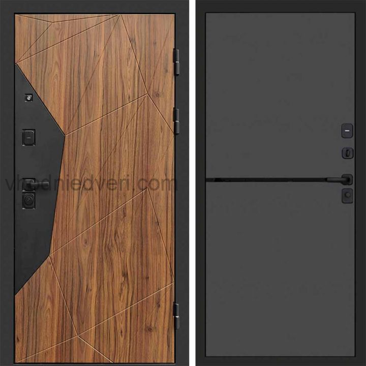 Входная дверь Termo-door Авангард Дуб каньон - Нео Графит
