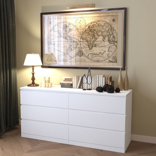 VARMA PRIME Комод 160х77х48 см, белый акрил, матовый VARMA PRIME Комод 160х77х48 см, белый акрил, матовый