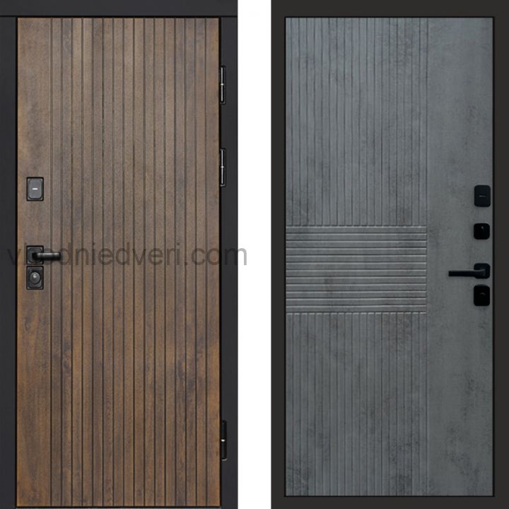 Входная дверь Termo-door Твист Ультра - Мастино Бетон темный