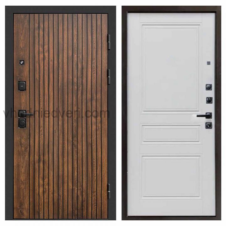 Входная дверь Termo-door Твист Дуб style - Классик Белый софт