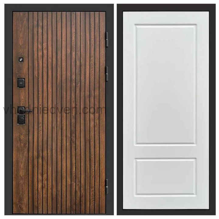 Входная дверь Termo-door Твист Дуб style - Марсель Белый софт