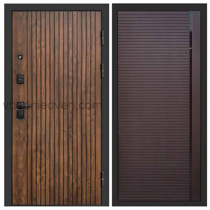 Входная дверь Termo-door Твист Дуб style - Porte Шоколад