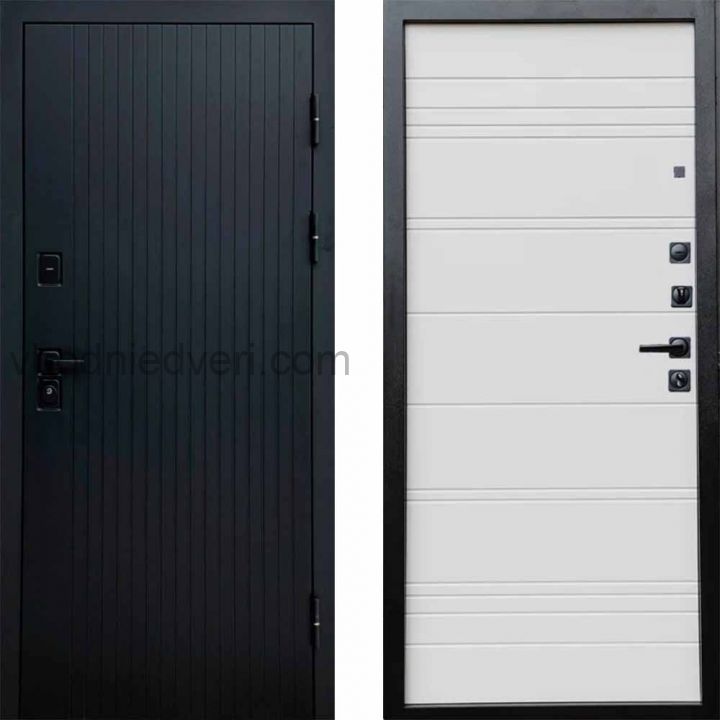 Входная дверь Termo-door Твист Black style - White Line