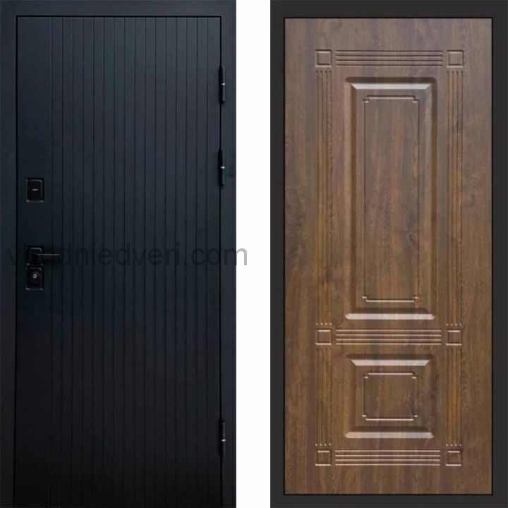 Входная дверь Termo-door Твист Black style - Мадрид Дуб