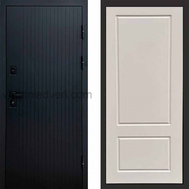 Входная дверь Termo-door Твист Black style - Марсель Слоновая кость