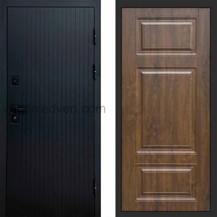 Входная дверь Termo-door Твист Black style - Лион Дуб