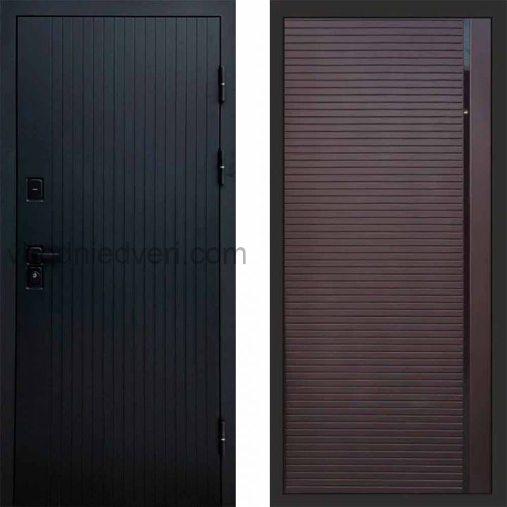 Входная дверь Termo-door Твист Black style - Porte Шоколад
