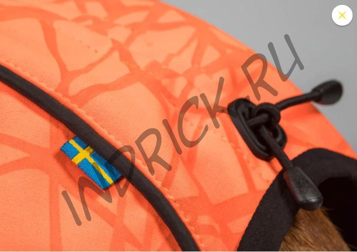 Непромокаемая дышащая попона для собак Bark Back on Track на флисе сигнальный оранжевый