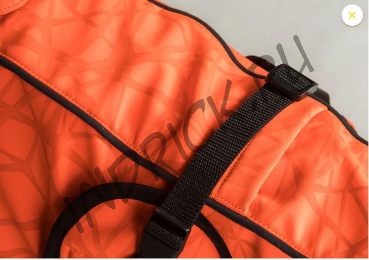 Непромокаемая дышащая попона для собак Bark Back on Track на флисе сигнальный оранжевый