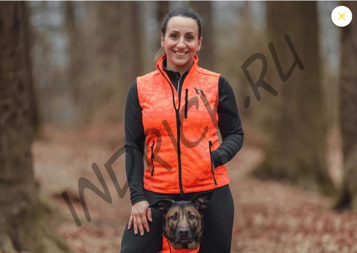 Непромокаемая дышащая попона для собак Bark Back on Track на флисе сигнальный оранжевый