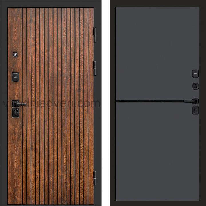 Входная дверь Termo-door Твист Ультра - Нео Графит