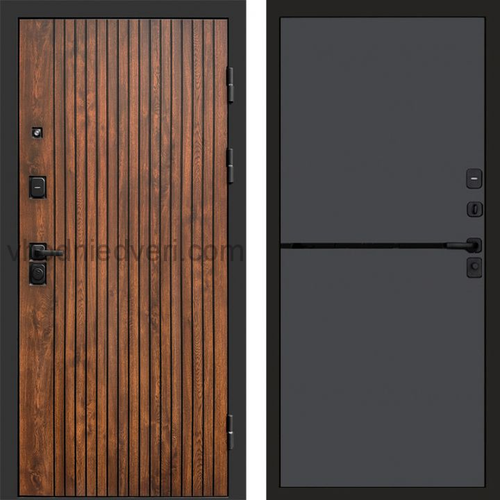 Входная дверь Termo-door Твист Дуб style - Нео Графит