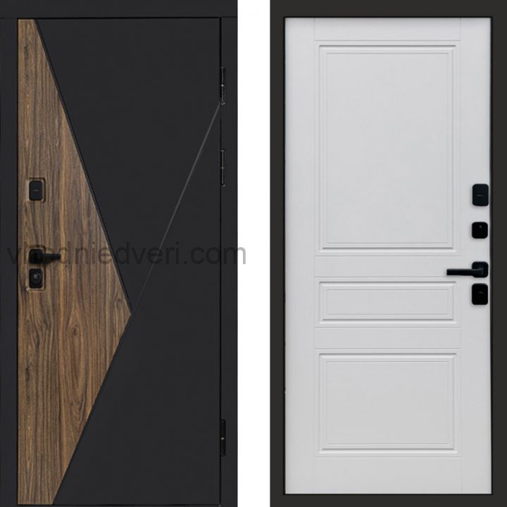 Входная дверь Termo-door Матрикс Дуб - Классик Белый софт