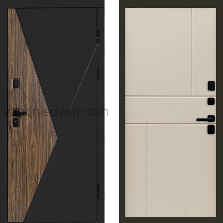 Входная дверь Termo-door Матрикс Дуб - Горизонт Слоновая кость