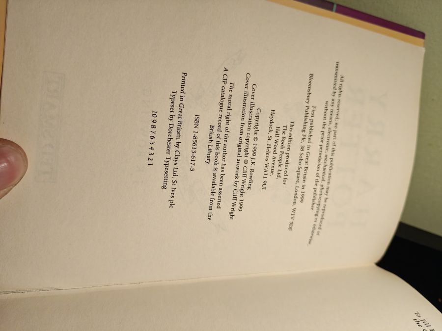 Harry Potter and the prisoner of Azkaban TedSmart первый тираж