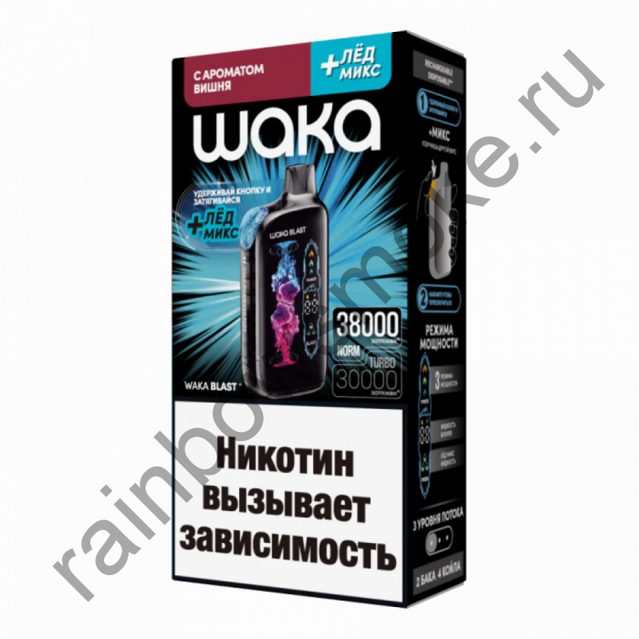 ЭС Waka Blast 38000 Вишня + Лёд микс
