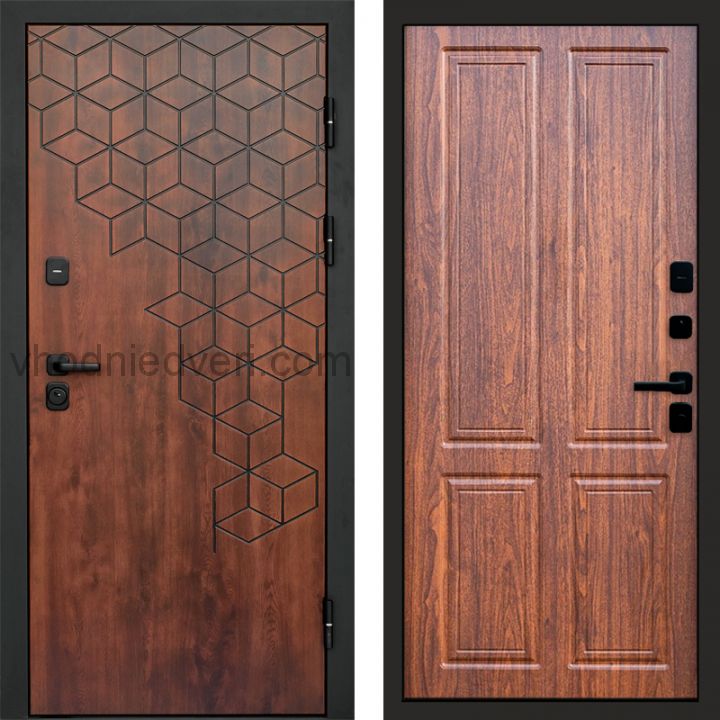 Входная дверь Termo-door Спейс Дуб патина - Орех стандарт