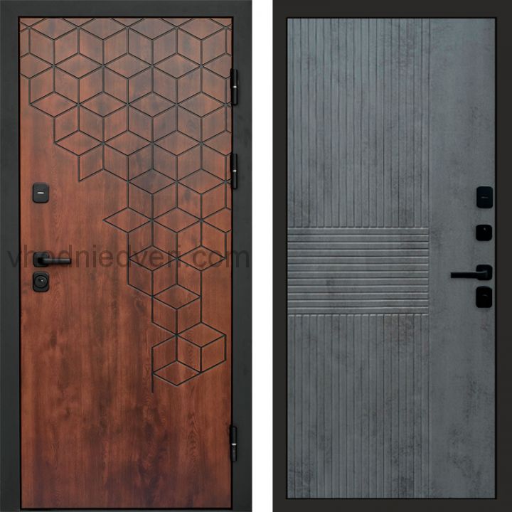 Входная дверь Termo-door Спейс Дуб патина - Мастино Бетон темный