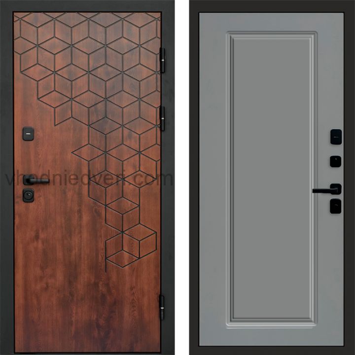 Входная дверь Termo-door Спейс Дуб патина - Гранд Грей софт