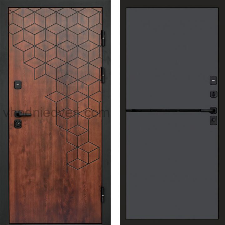 Входная дверь Termo-door Спейс Дуб патина - Нео Графит