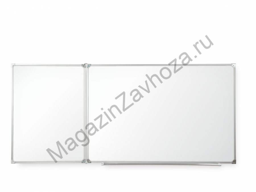 Двухэлементная(Л) магнитная эмалированная школьная доска 2250х1000 (маркерная)
