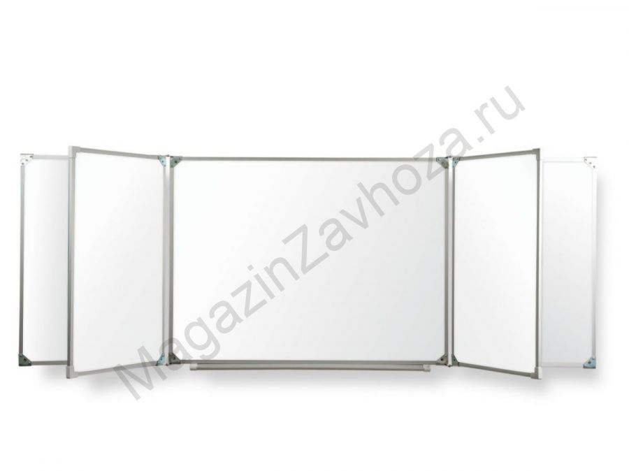 Пятиэлементная магнитная полимерная школьная доска 2400х1000 (маркерная)