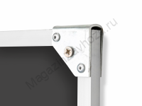 Одноэлементная магнитная полимерная школьная доска 1700x1000 чёрная