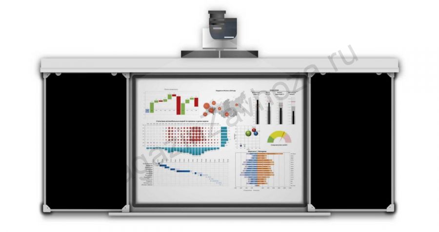 Рельсовая система 4000x1200(2000x1200) черная