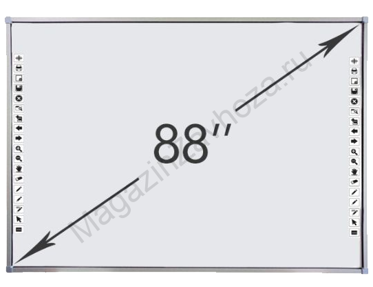 Интерактивная доска DigiTouch с диагональю 88"