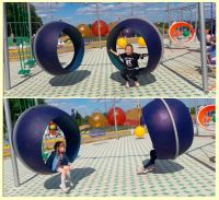 Качели Ринг на тросовой системе диаметр 130 см высота 275 см