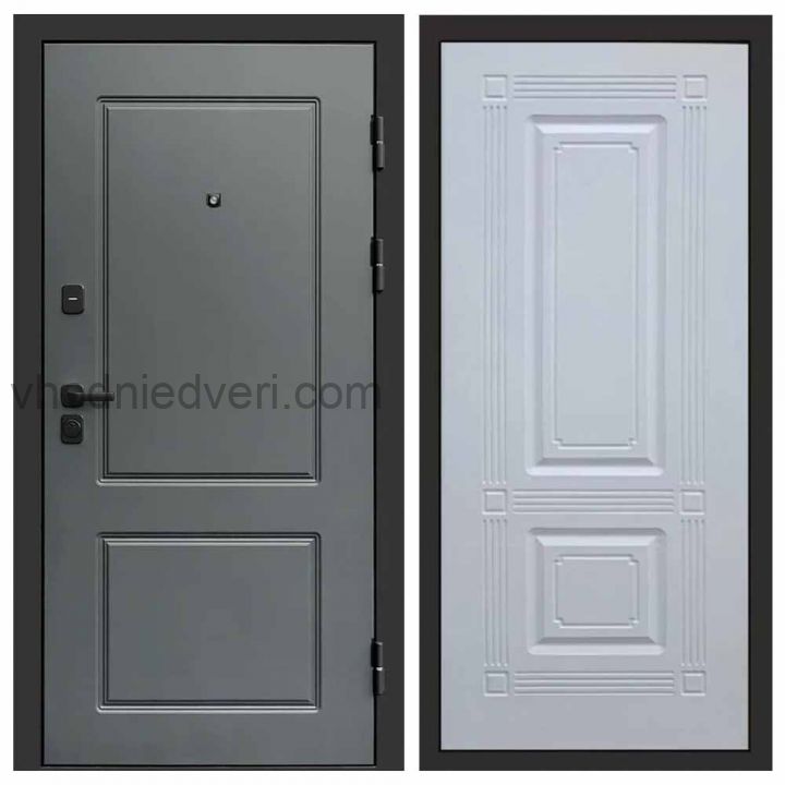 Входная дверь Termo-door Верона Грей - Мадрид Белый софт