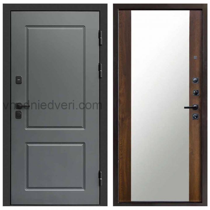Входная дверь Termo-door Верона Грей - Зеркало Дуб