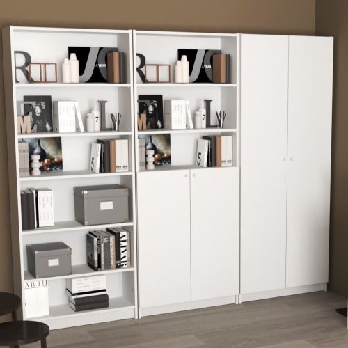 VARMA STAND DOOR Стеллаж, 2 двери, белый, 78х198 см