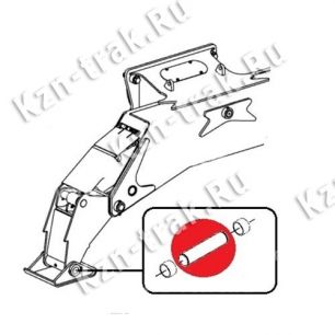 Палец (крепление лапы стабилизатора) [811/90438], предназначенный для JCB JS200W 