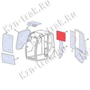 Стекло заднее [827/80218] для JCB JS220 