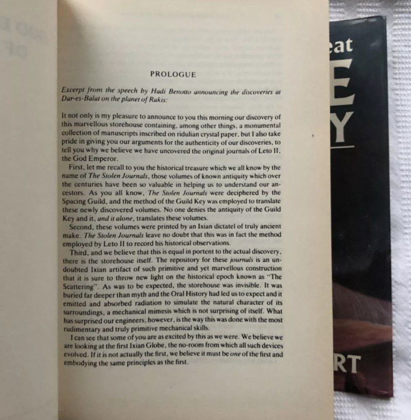 The Second Great DUNE Trilogy Frank Herbert 1st Thus HB/DW