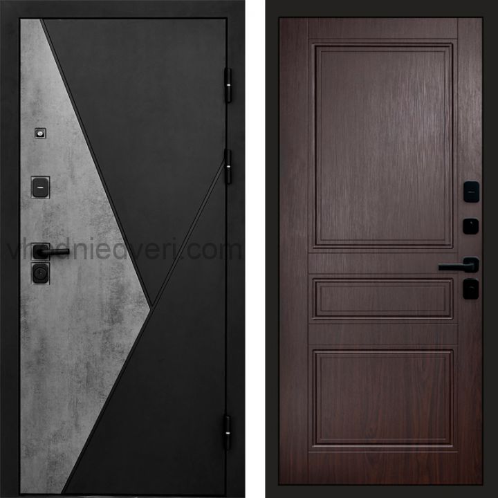 Входная дверь Termo-door Матрикс Бетон - Класскика Венге