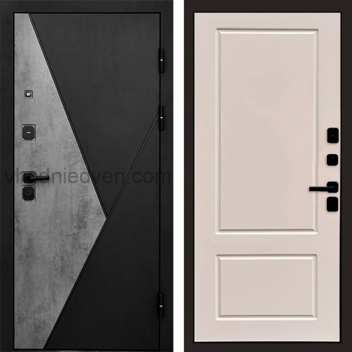 Входная дверь Termo-door Матрикс Бетон - Марсель Слоновая кость