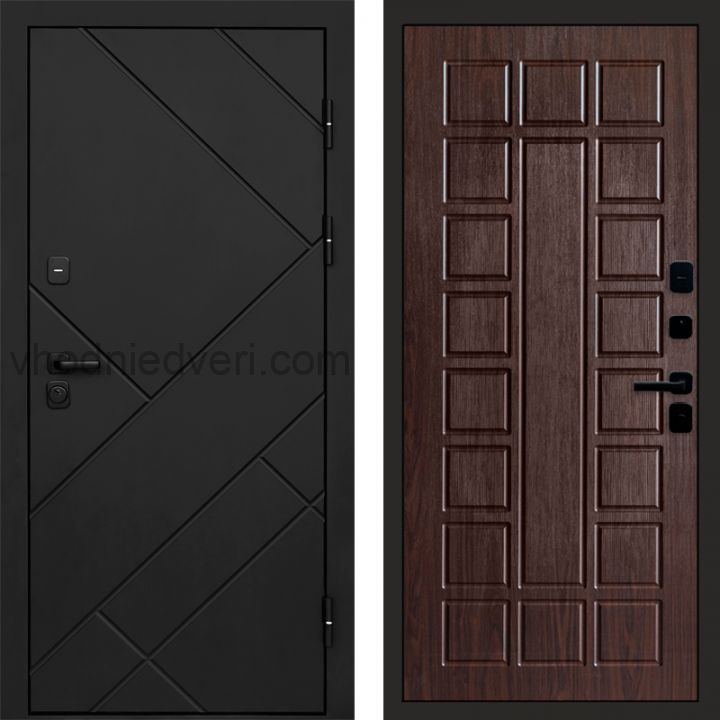 Входная дверь Termo-door Стоун Black - Престиж Венге