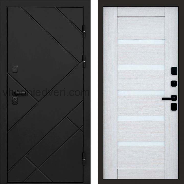 Входная дверь Termo-door Стоун Black - Царга Лиственница