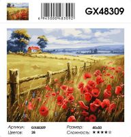 Картина по номерам на подрамнике GX48309