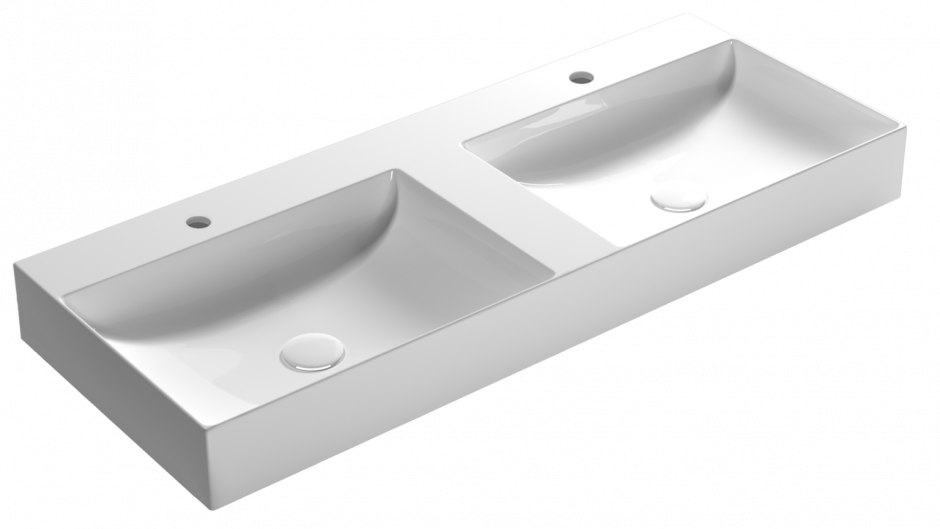 Двойная раковина Globo Le Lastre B6R120 120 х 47