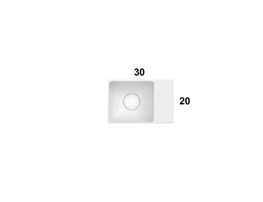 Раковина Globo Le Lastre T-Edge B6R30 30 x 20 схема 3