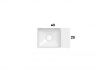 Раковина Globo T-Edge B6R40 40 х 25 схема 3 Раковина Globo T-Edge B6R40 40 х 25 схема 3