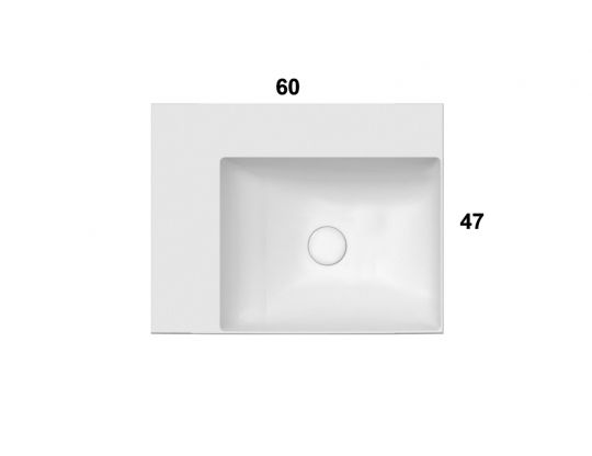 Раковина Globo Le Lastre RH B6R60D 60 х 47 схема 3