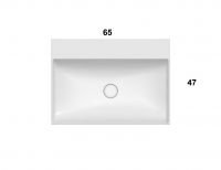 Раковина Globo Le Lastre B6R66 65 х 47 схема 3