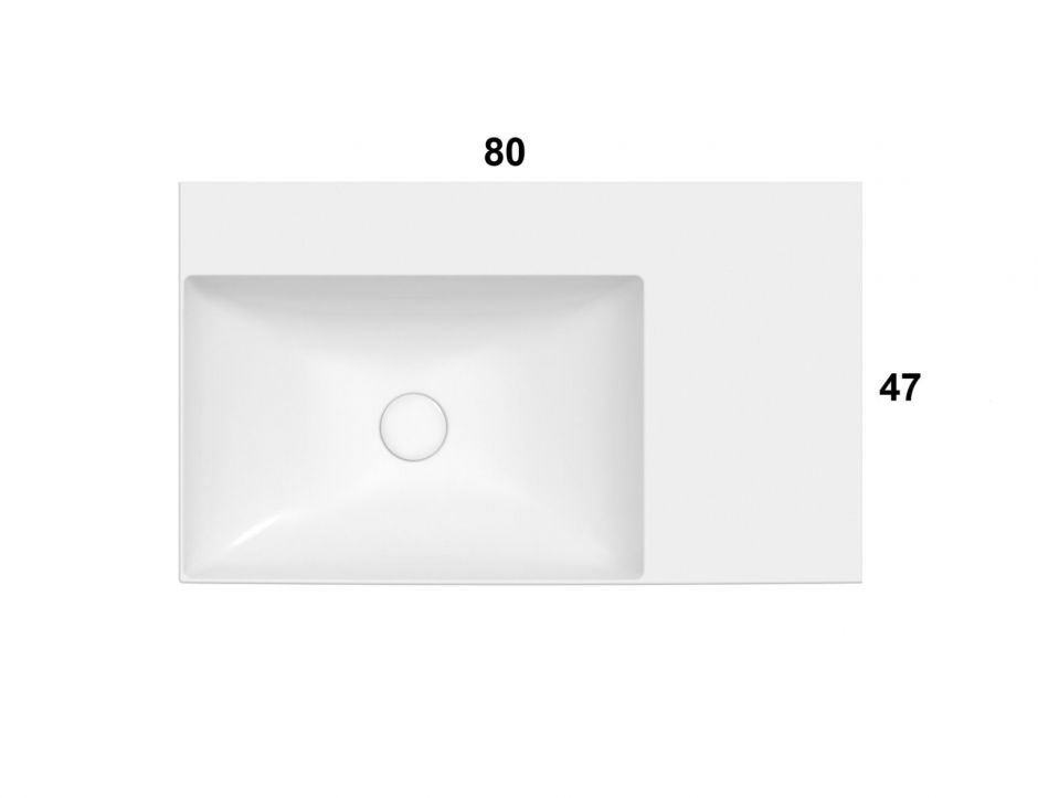 Раковина Globo T-Edge B6R80S 80 х 47 ФОТО