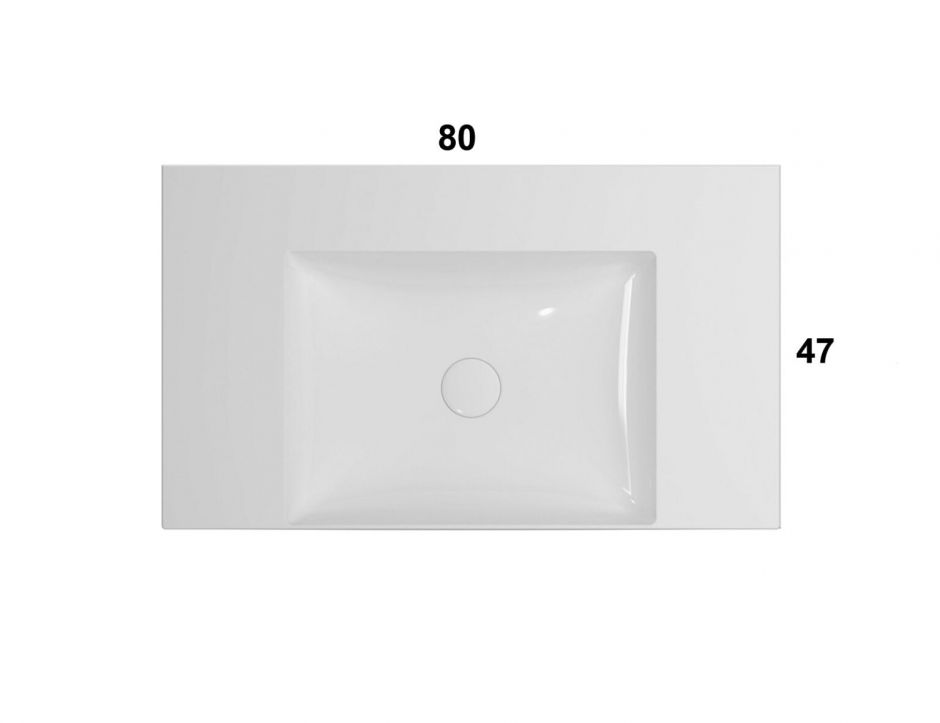 Раковина Globo Le Lastre T-Edge B6R82 80 х 47 ФОТО