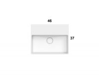 Раковина Globo T-Edge IN047 46 х 37 схема 3 Раковина Globo T-Edge IN047 46 х 37 схема 3