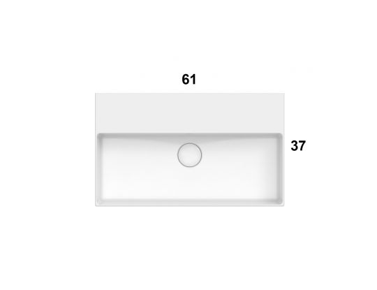 Раковина Globo Le Lastre T-Edge IN062 61 х 37 схема 3